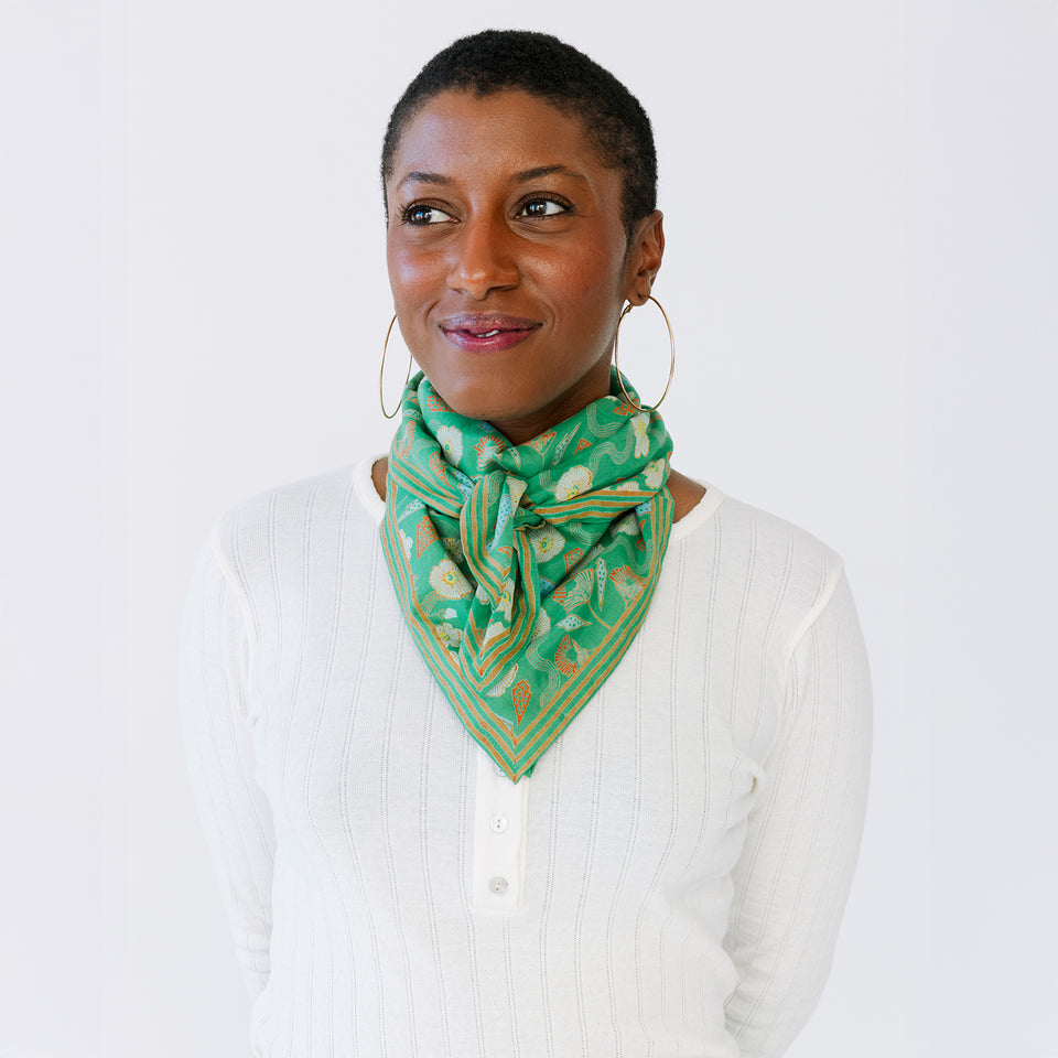 Emerald Morris Square Scarf