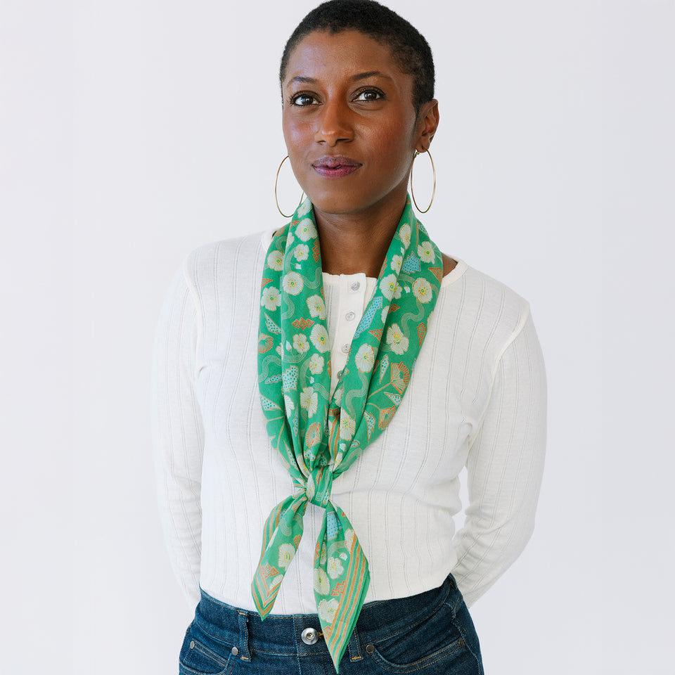 Emerald Morris Square Scarf