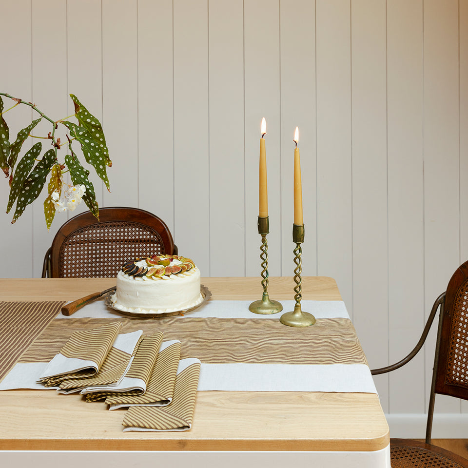 Nutmeg Crosshatch Runner