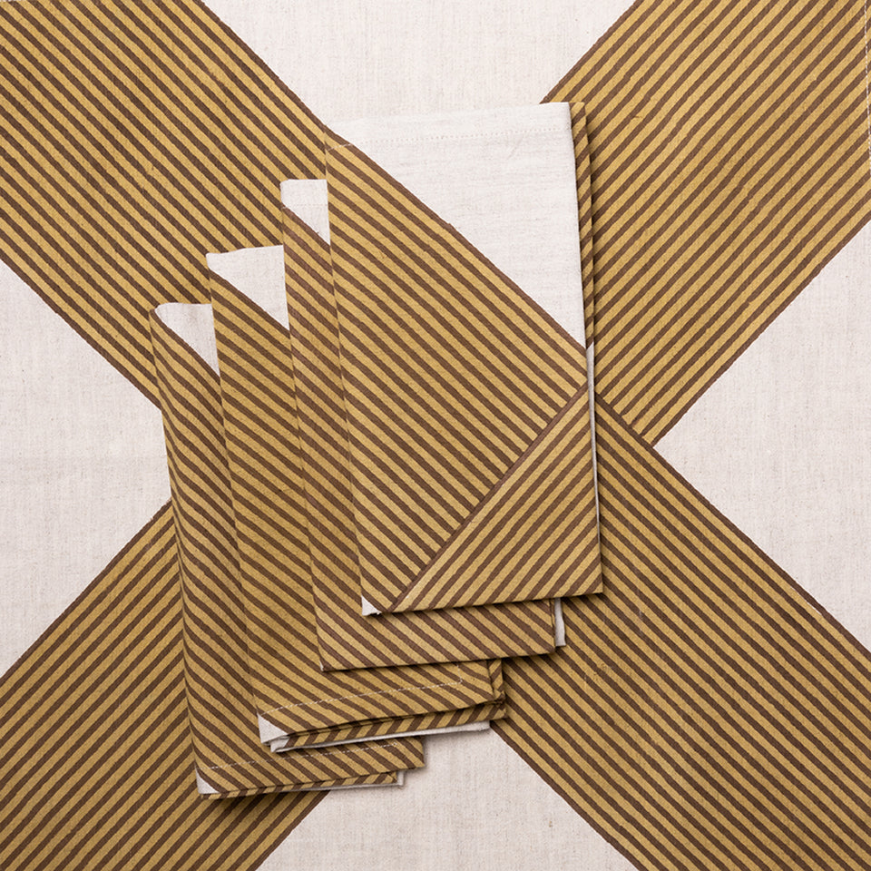 Nutmeg Crosshatch Napkin