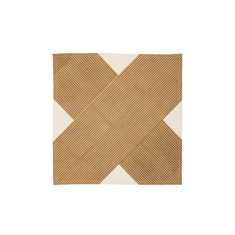 Nutmeg Crosshatch Napkin