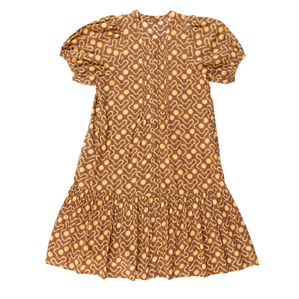 Cotton August Dress | Sundial Brown