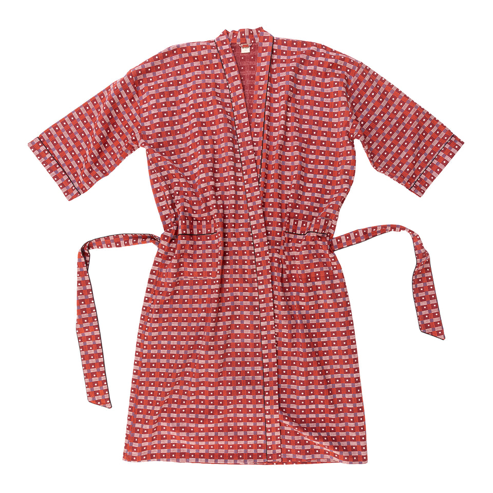 Martin Twill Robe | Maroon