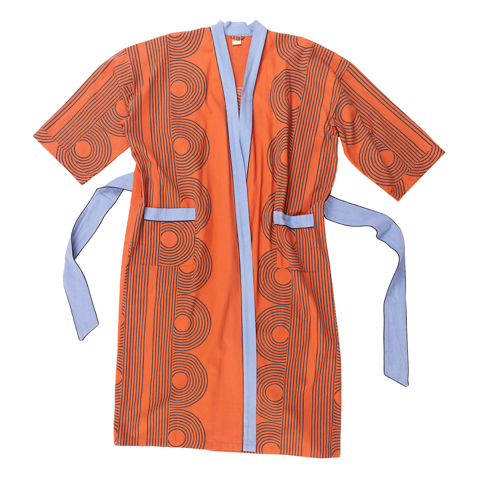 Poiret Twill Robe | Rust + Black