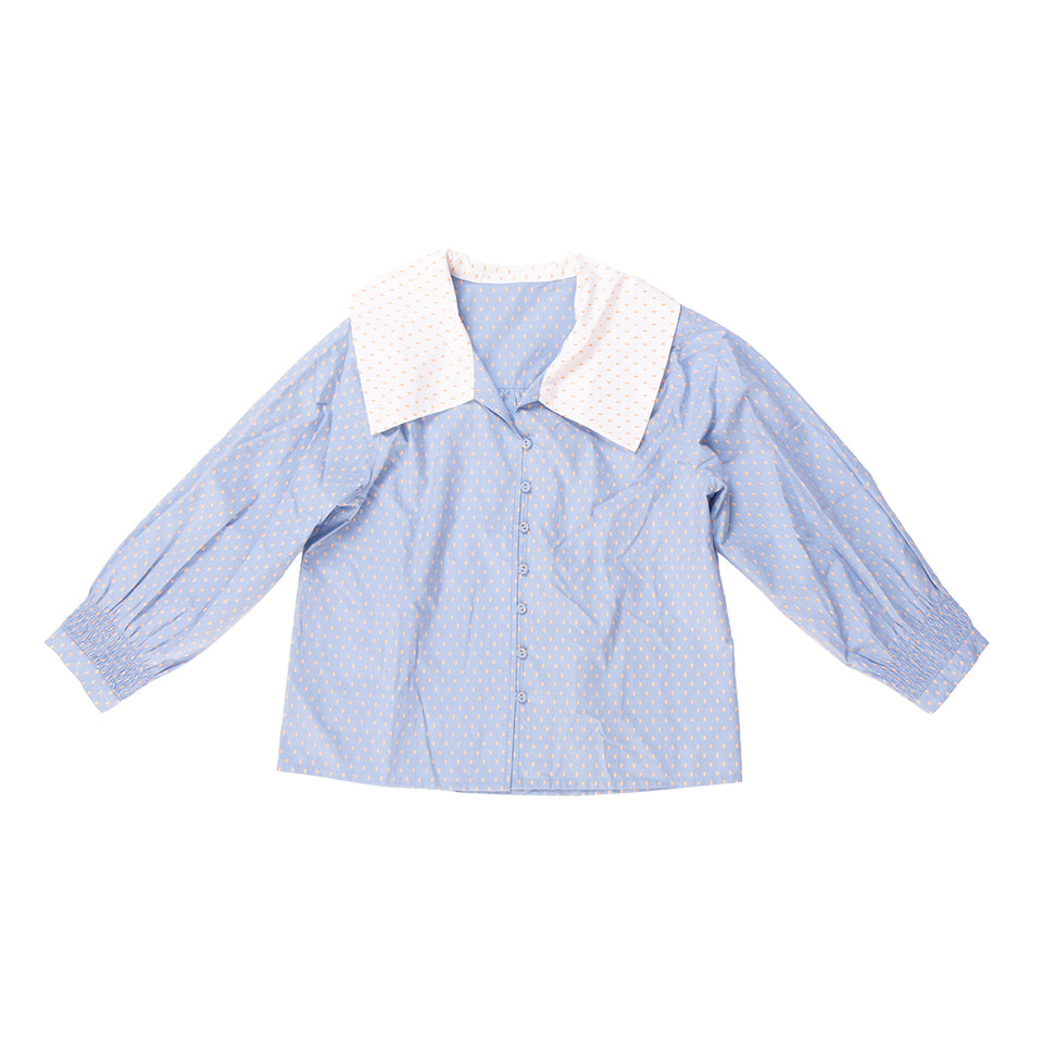 Sailor Blouse | Sky + White Collar