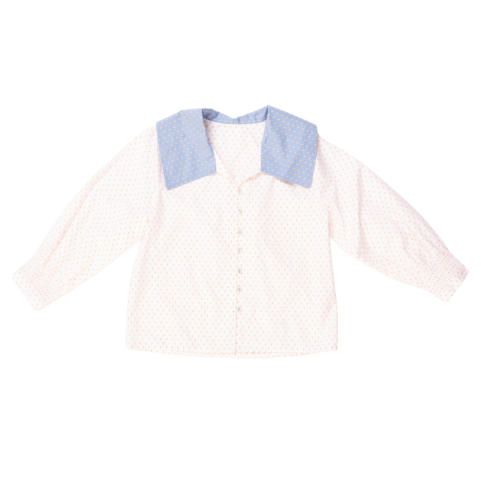 Sailor Blouse | White + Sky Collar