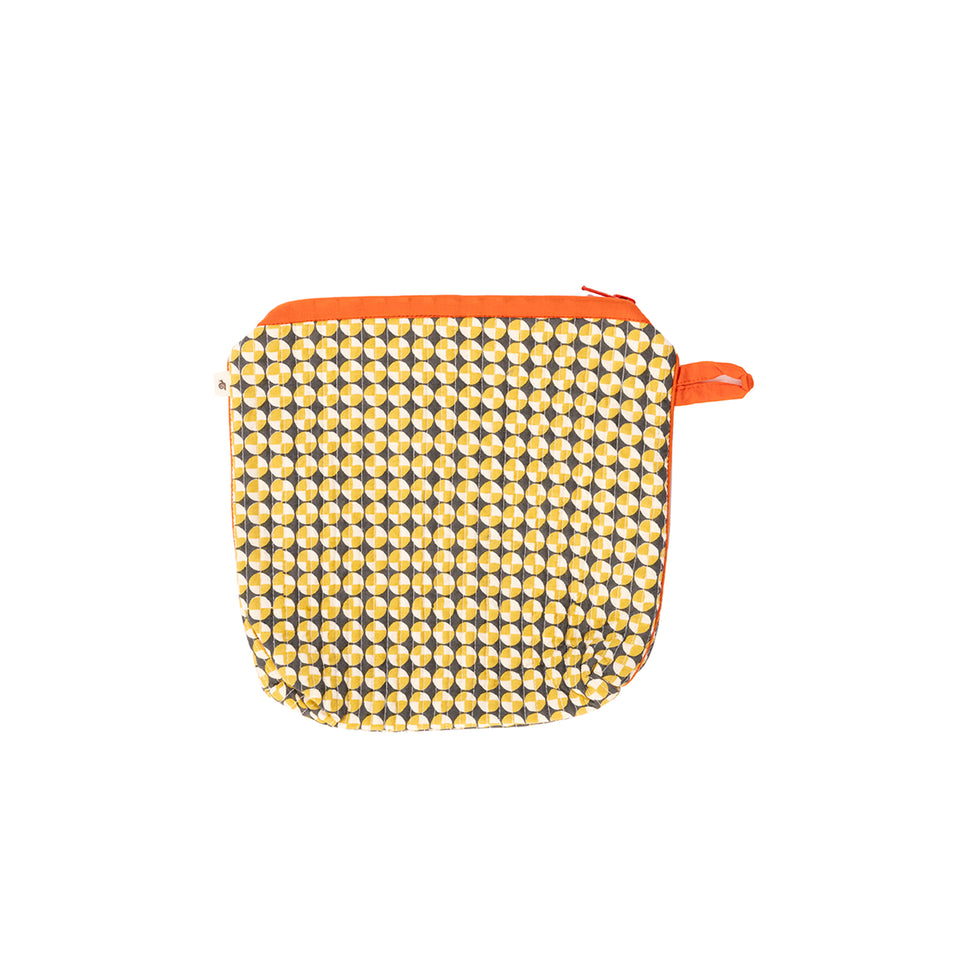 Medallion Travel Pouch | Ochre + Red - Medium Sample