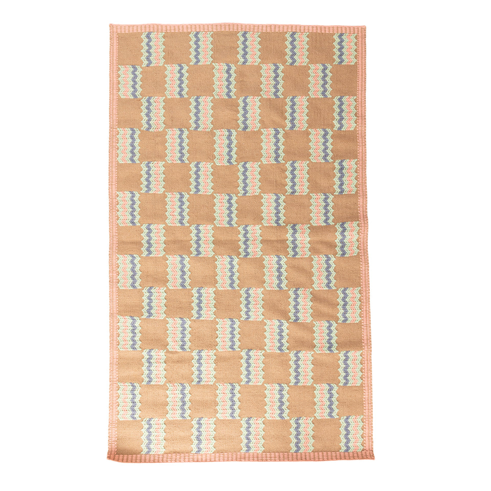 Jute Rug | Pink + Mint