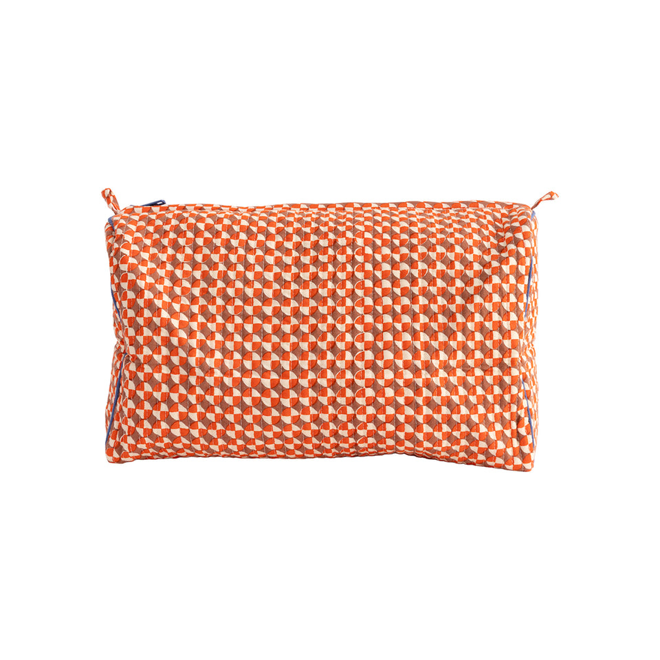 Medallion Travel Pouch | Rust - Large Sample