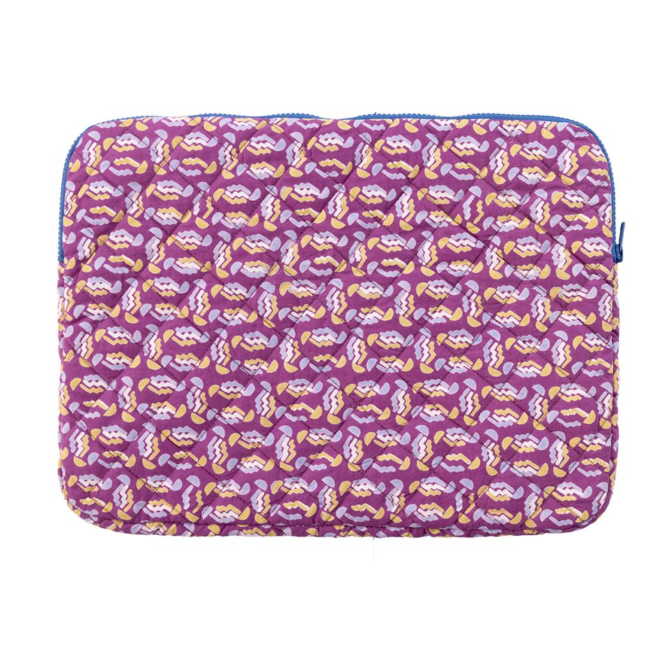 Zig Zag Laptop Case | Purple