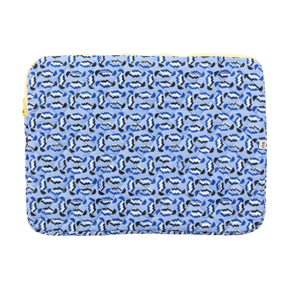 Zig Zag Laptop Case | Blue