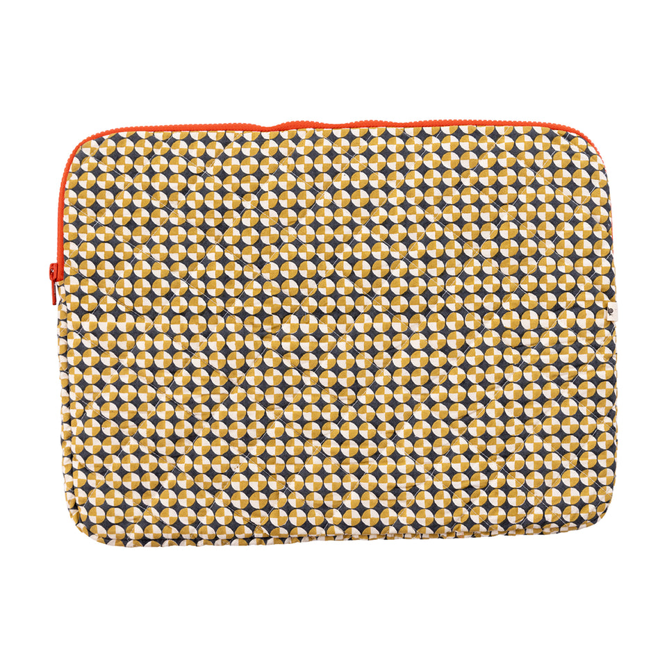 Medallion Laptop Case | Ochre