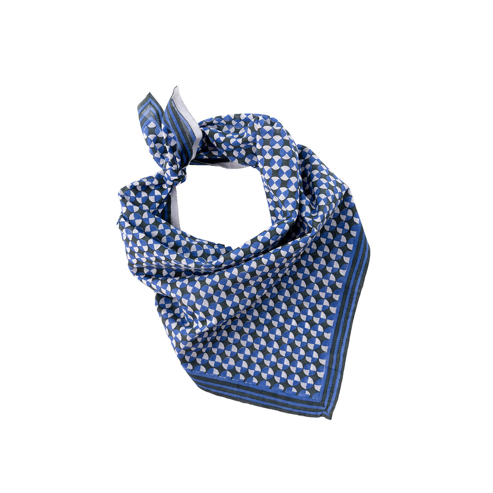 Medallion Bandana | Blue + Black