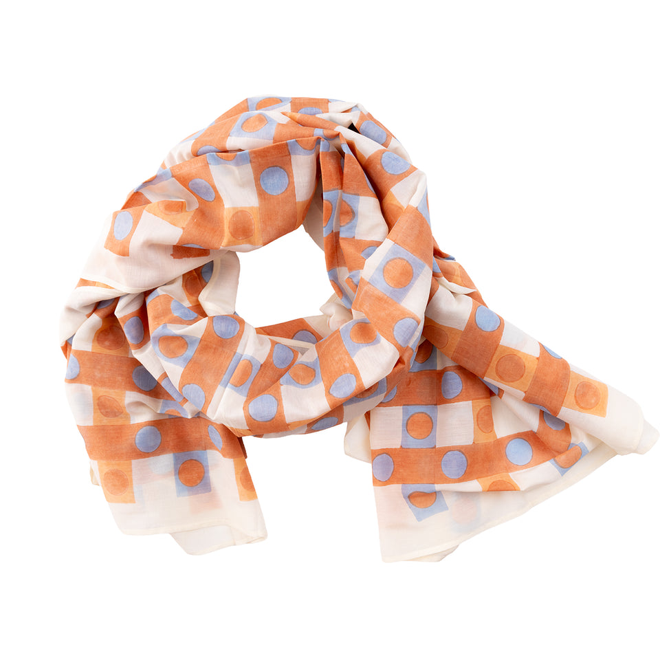 Domino Long Scarf | Peach