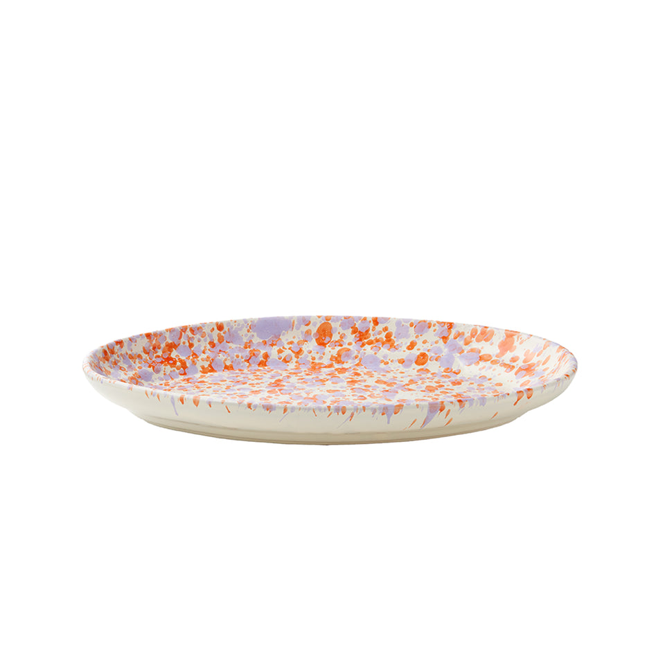 CNF Splatterware Oval Dish