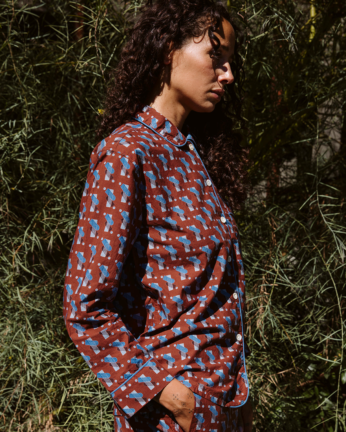 Raj Pajama Set | Maroon