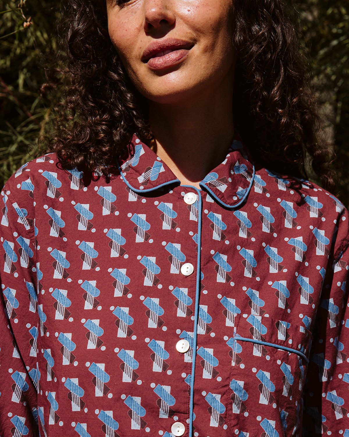 Raj Pajama Set | Maroon