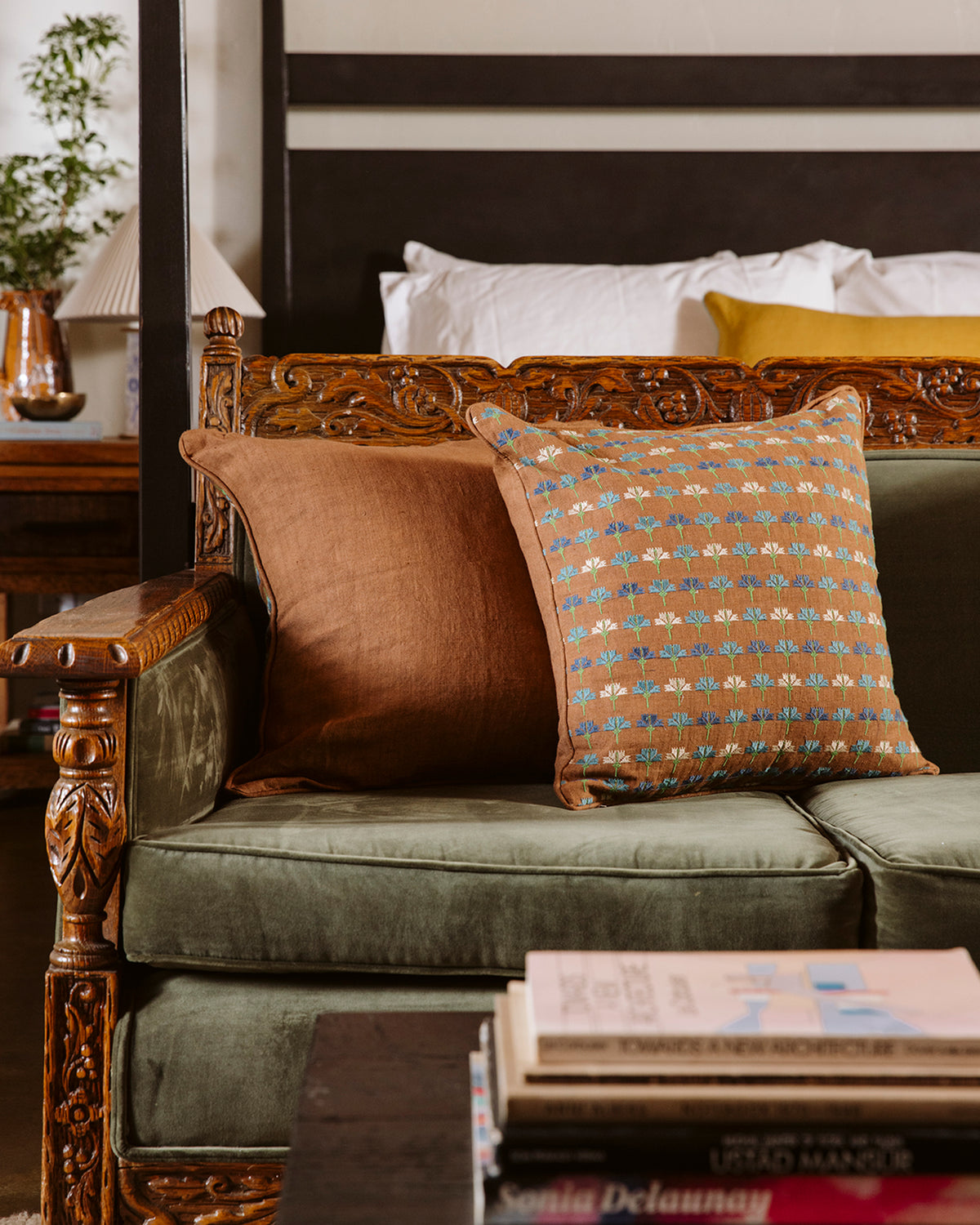 Cornflower Pillow | Chestnut