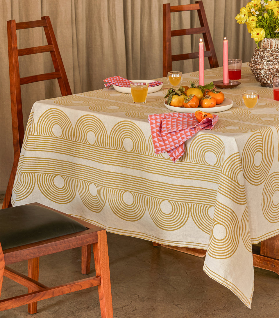 Poiret Tablecloth | Ochre