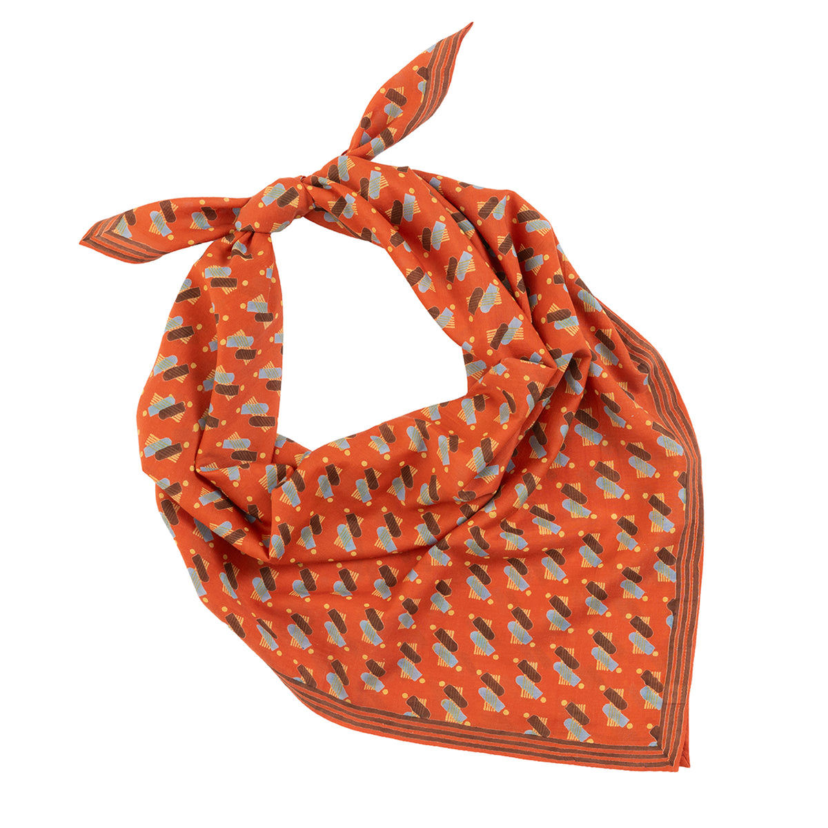 Raj Square Scarf | Brick
