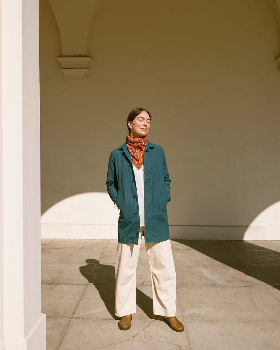 Raj Square Scarf | Brick