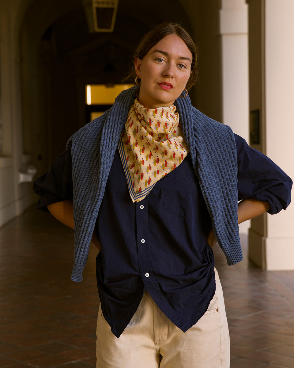 Raj Square Scarf | Chamomile
