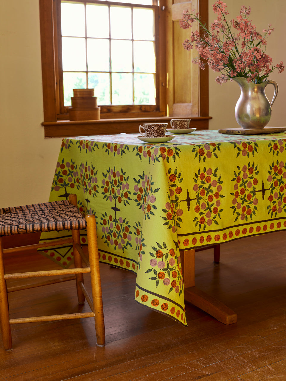 Tree of Life Tablecloth | Chartreuse