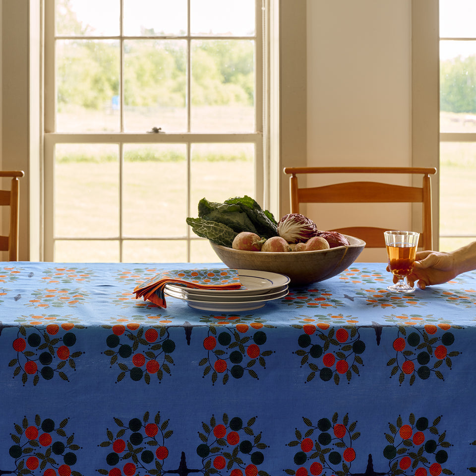 Tree of Life Tablecloth | Cobalt