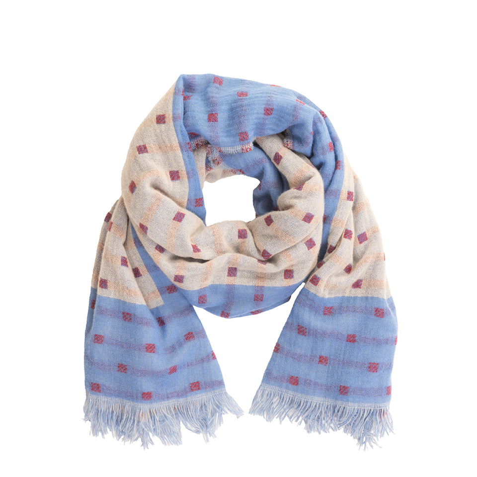 Iris Cashmere Shawl | Dark Blue