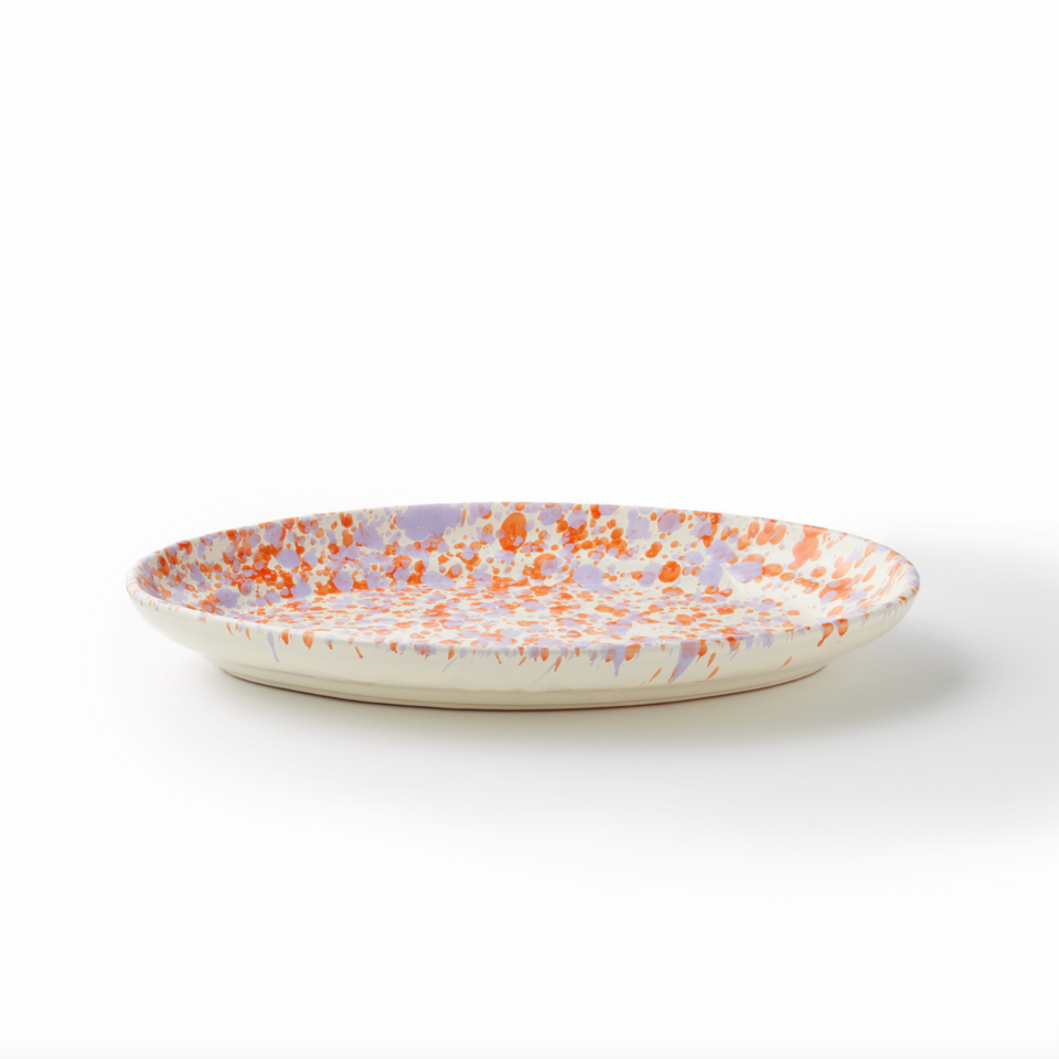 CNF Splatterware Oval Dish