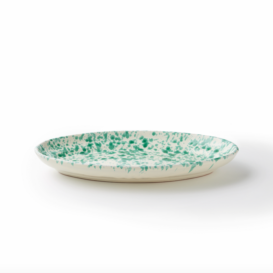 CNF Splatterware Oval Dish