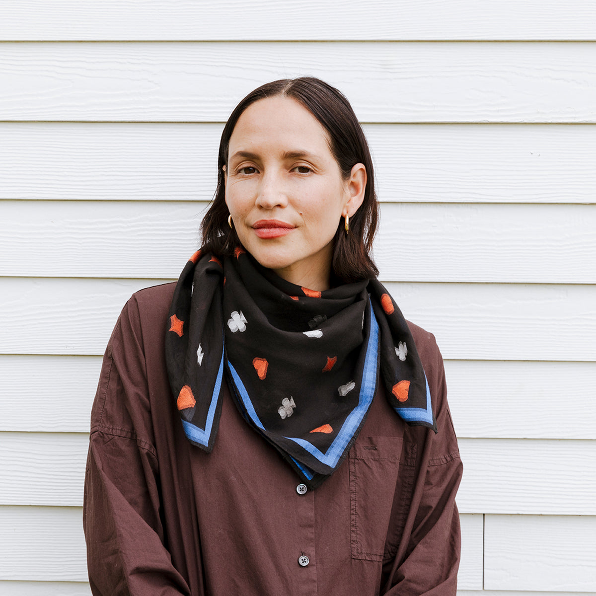 Spades Jacquard Silk Scarf