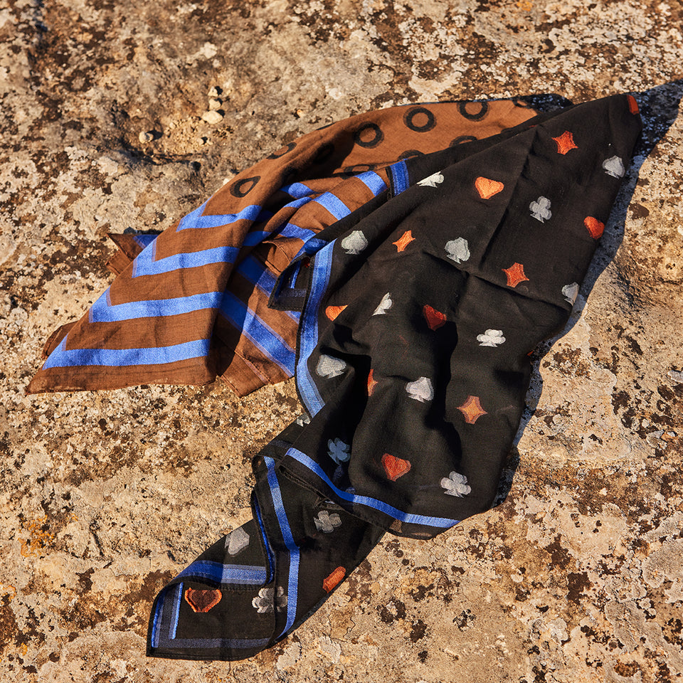 Omega Jacquard Silk Scarf