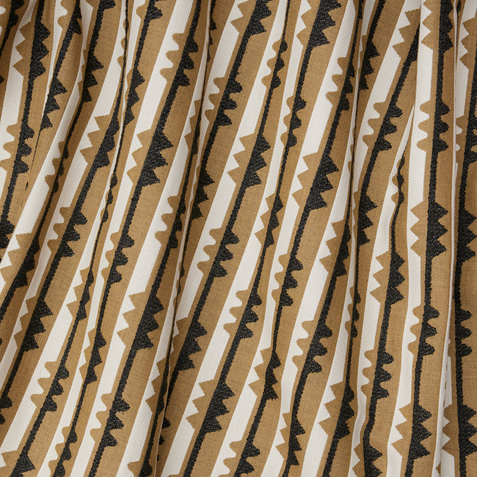 Spindle Stripe Fabric | Charcoal