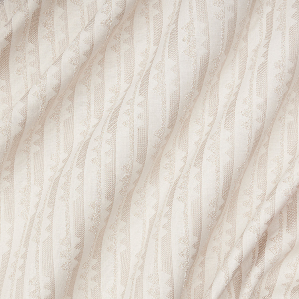 Spindle Stripe Fabric | Snow