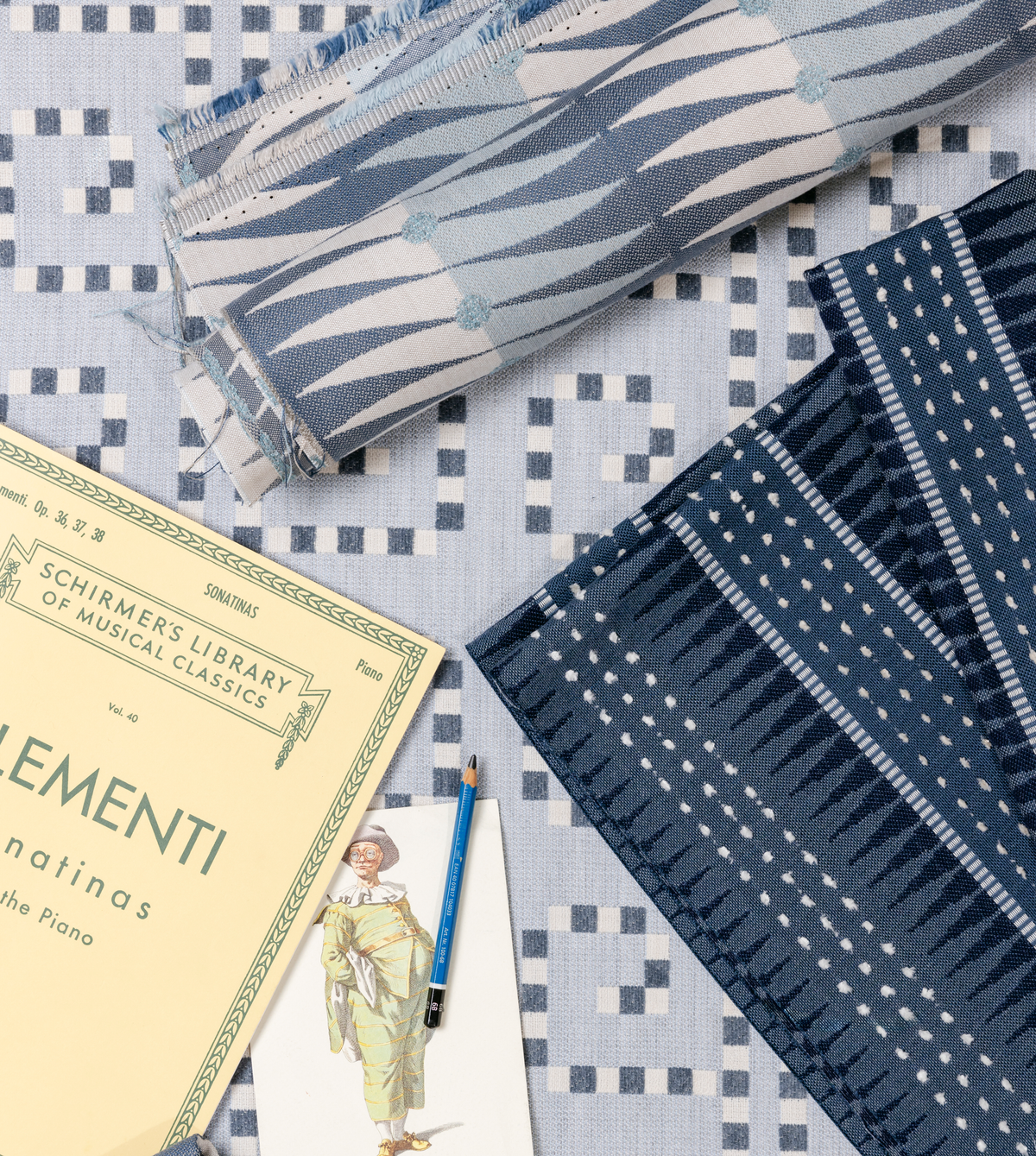 Backgammon Fabric Swatch | Slate