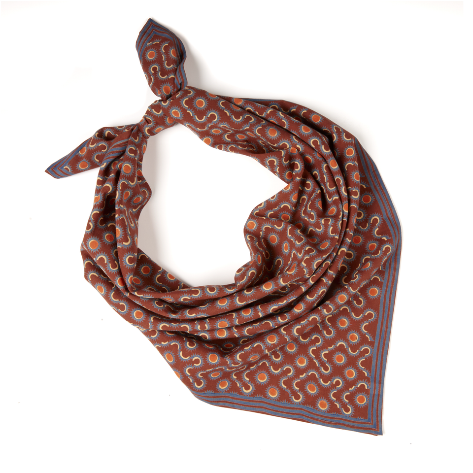 Sundial Square Scarf | Berry