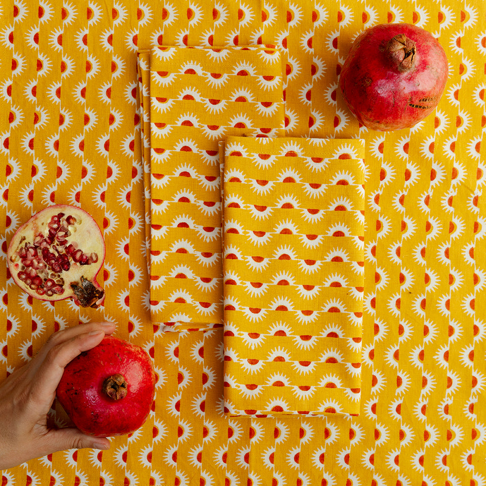 Goldenrod Suns Napkin