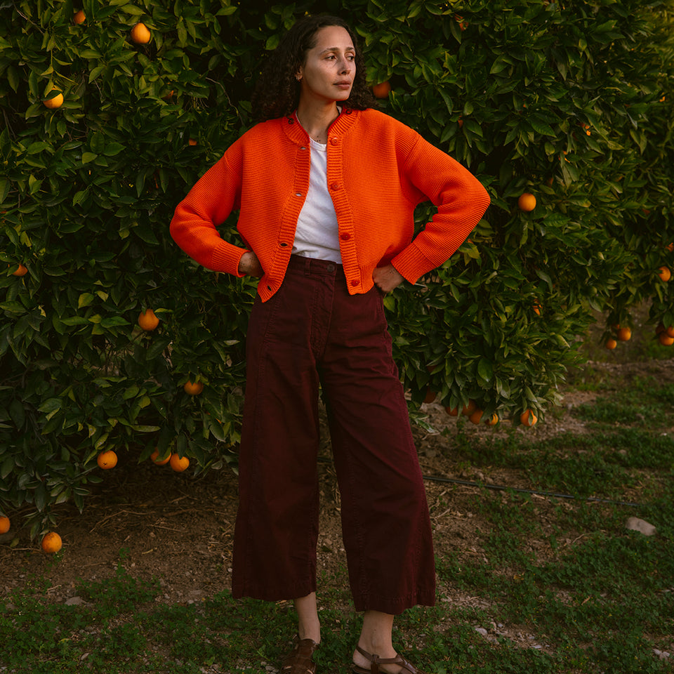 Hilma Cardigan | Tangerine