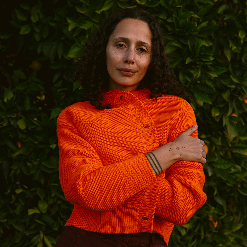 Hilma Cardigan | Tangerine