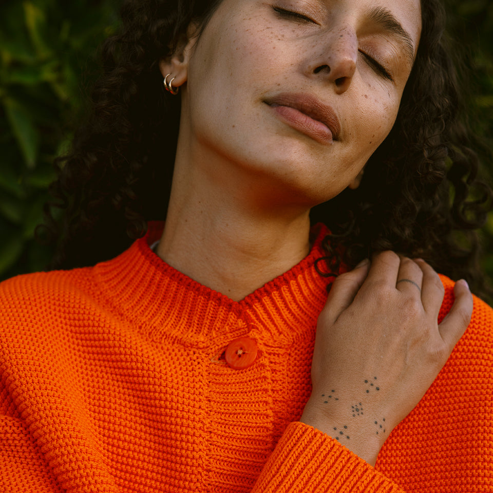 Hilma Cardigan | Tangerine
