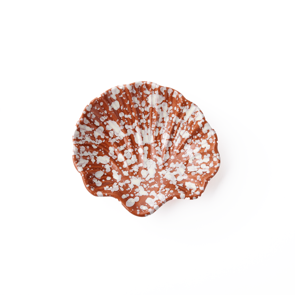 CNF Splatterware Shell Dish