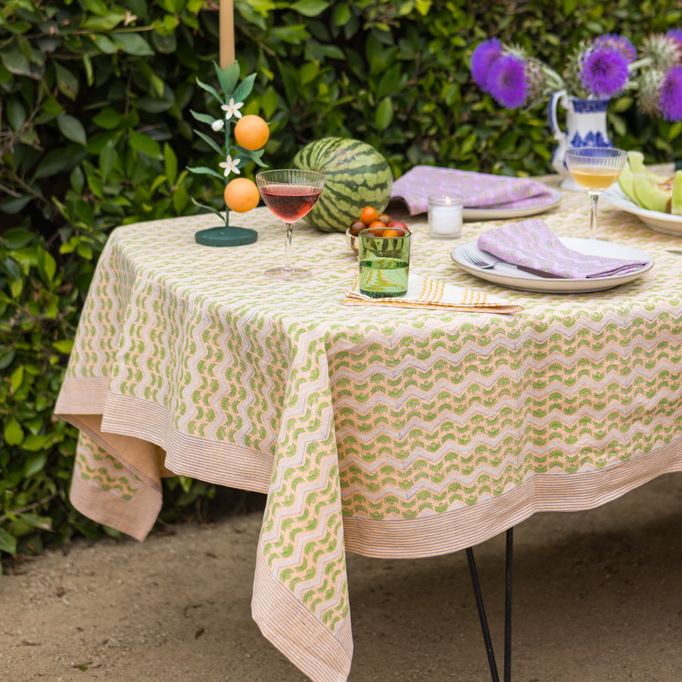 Thistle Tablecloth | Melon