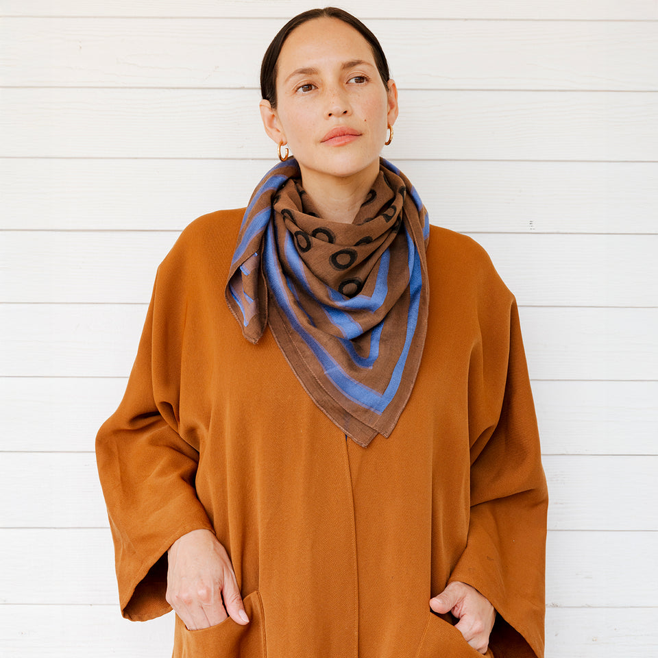 Omega Jacquard Silk Scarf