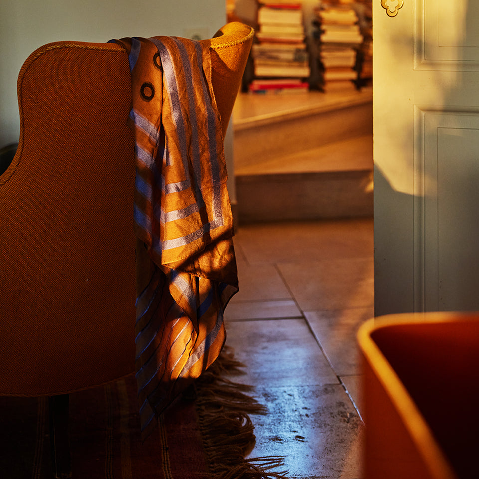 Omega Jacquard Silk Scarf