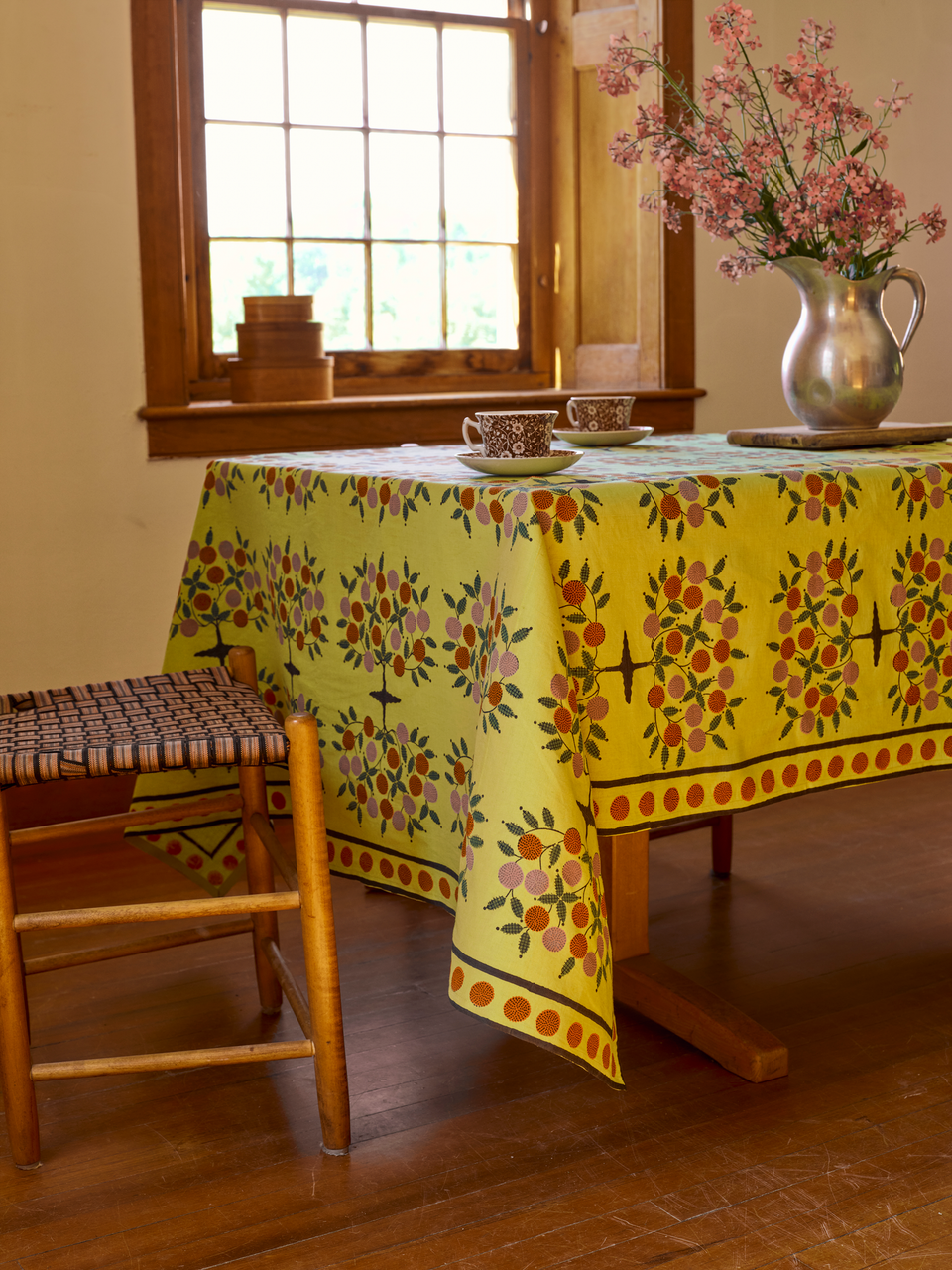 Tree of Life Tablecloth | Chartreuse