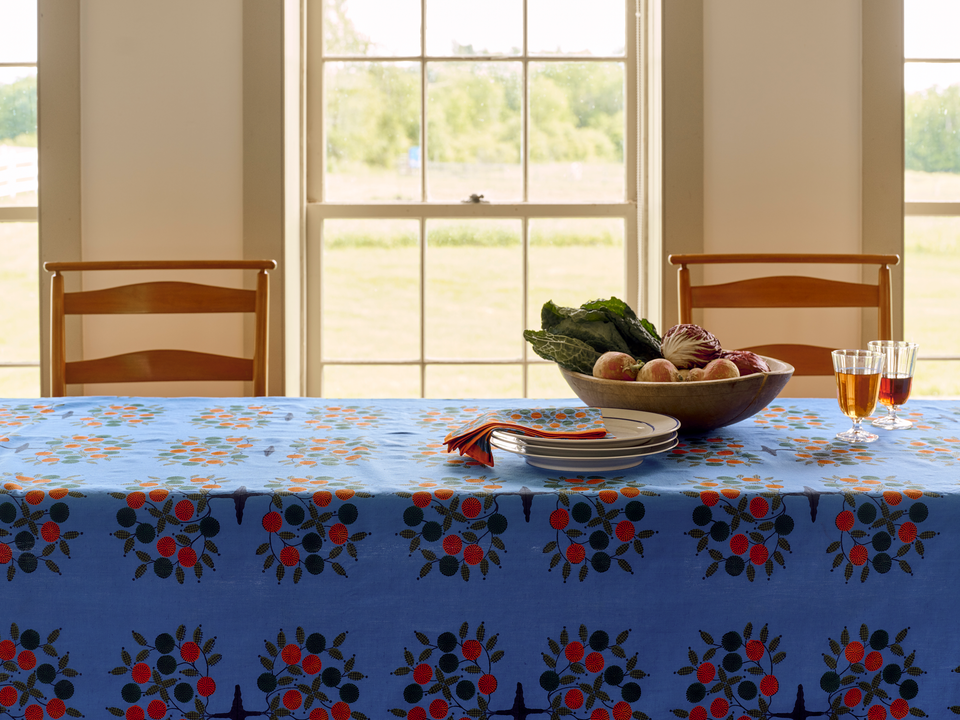 Tree of Life Tablecloth | Cobalt