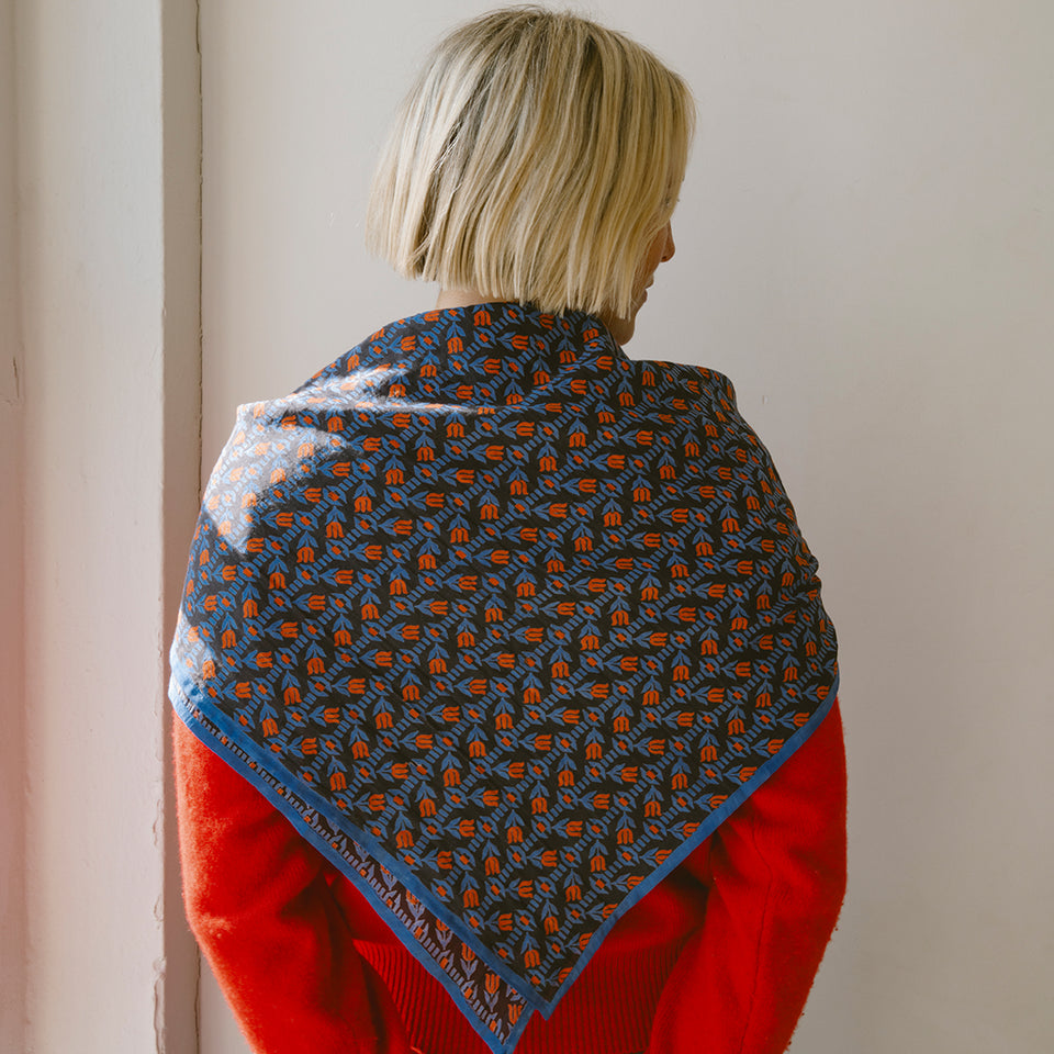 Tulip Field Square Scarf
