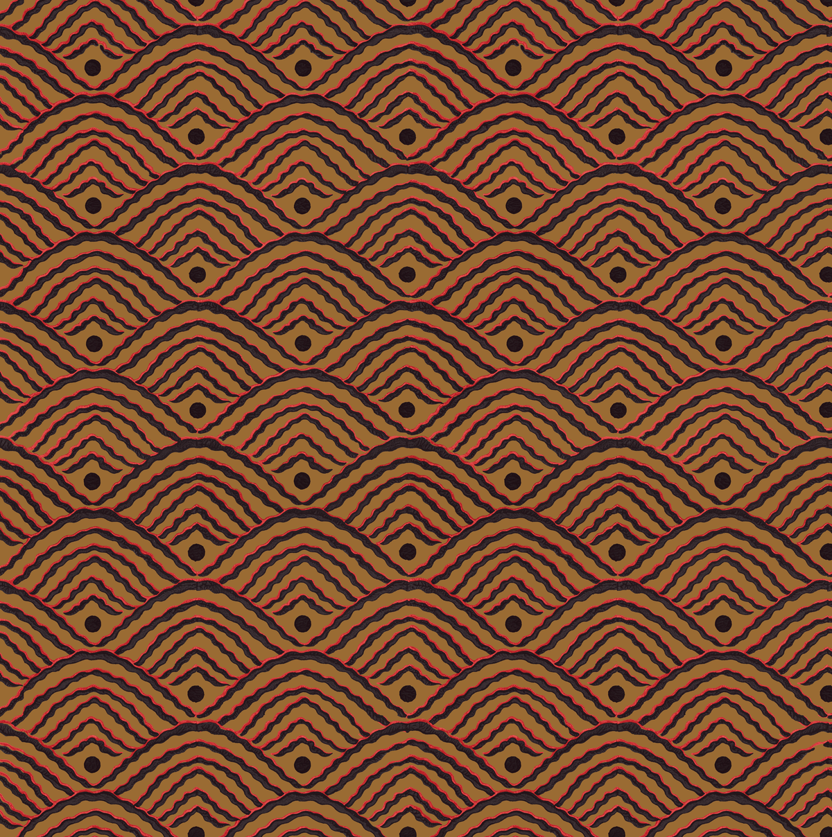 Valley Dot Wallpaper Sample | Russet