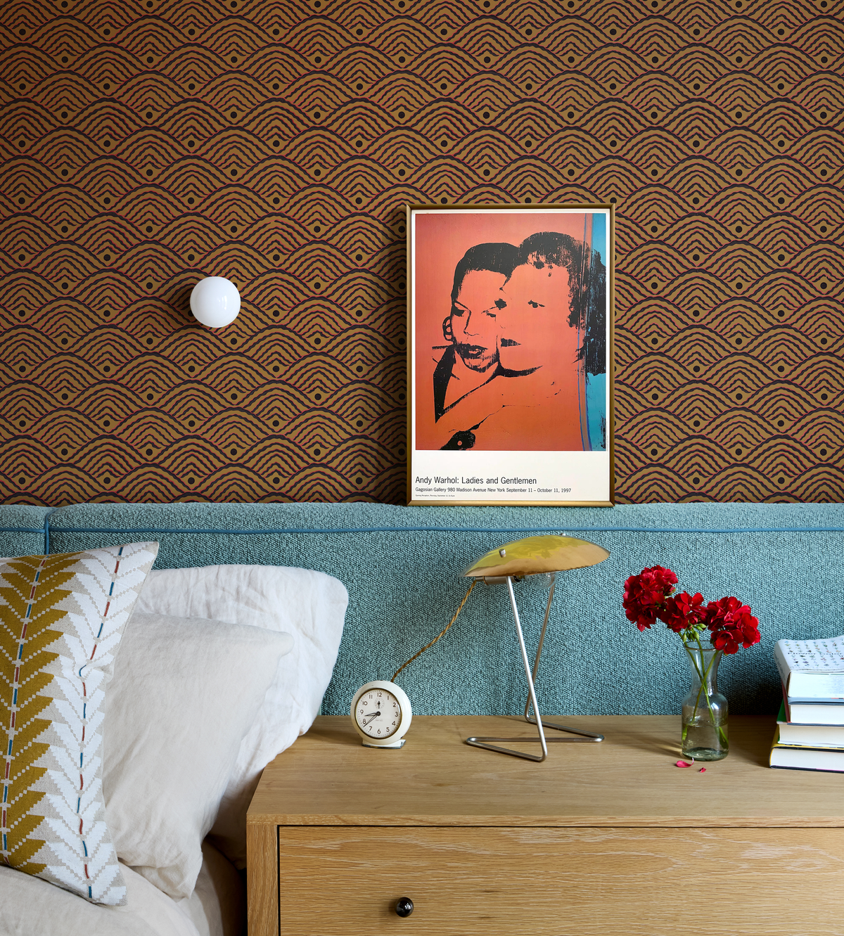 Valley Dot Wallpaper Sample | Russet